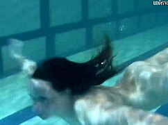 new teen 18+ enjoys bathing in bikini at beach underwater shower 😊