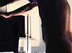 On her face with cock and balls homemade oral licking.