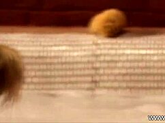 beauty blonde gives indian nuru massage and blowjob