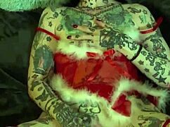 Milf On The Shelf Achieves Christmas Solo Orgasm With Fingering And Clit Play