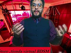 this bdsm session involves spanking and pain games 😈