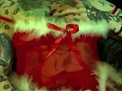 Milf On The Shelf Achieves Christmas Solo Orgasm With Fingering And Clit Play