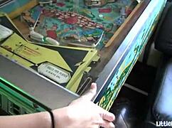 petite teen bailey enjoys solo playtime with toys