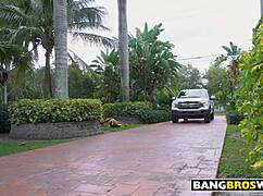 Hot big titty teen Blake Blossom craves neighbor’s huge cock