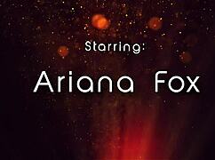 brunette ariana fox dildo bangs in heels