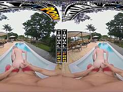 In this virtual reality porn, blonde teen britt blair experiences intense hard fucking, showcasing her small tits in a realistic scene