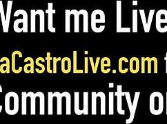 Angelina Castro fucks her plump pussy with dildo!