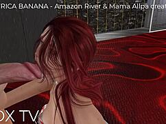 Tantrica Banana and Mama Allpa Creatore Lead Wild Gangbang by Amazon River in SecondLife.