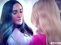 That lesbian babe is making out with her office mate right now