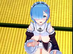 loving rem gives you a guided handjob in romantic atmosphere - re zero