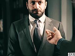 sexy babe tiffany watson with perfect ass cleaned his pants. then sucked his big hard penis!