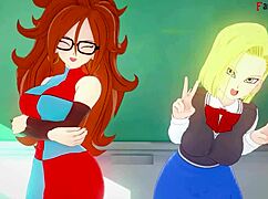dragon ball zex androids get very horny in trailer