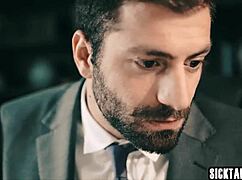 sexy babe tiffany watson with perfect ass cleaned his pants. then sucked his big hard penis!