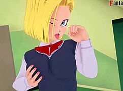 dragon ball zex androids get very horny in trailer