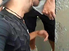 Man Sucking Married Man's Dick In Public Toilet, Caught By Cleaner.