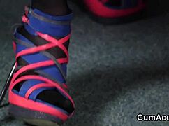 Unusual Honey Gets Sperm Load On Her Face Sucking All The Cum