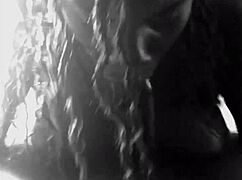 Ebony girl takes big black cock in POV blowjob scene