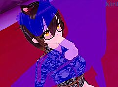 roboco-san fucks uruha rushia intensely