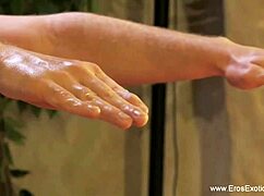 Mature gay amateurs learn handjob techniques in massage session