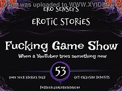 this fucking game show has erotic audio for women, with masturbation and orgasms