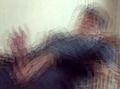 I'm showin' off my big gay dick in the mirror