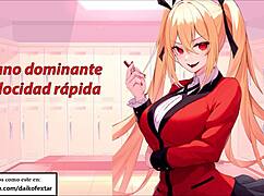 Roleplay jerk off instruction in Spanish hentai style from Kakegurui! Follow my commands!