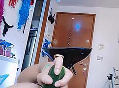 Pepina Takes Thick Cucumber Anal Without Complaints