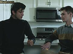 Uh, hairy stud gets barebacked in wild foot fetish 3some with twinks, ya know