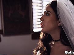 Mick Blue and Zac Wild Feed Joanna Angel's Mouth and Pussy