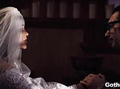 Mick Blue and Zac Wild Feed Joanna Angel's Mouth and Pussy