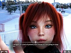 Hot redheads play sex game