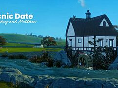 Naughty 3d hentai picnic date turns into anime sex