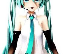 Nude 3D Anime Girl Masturbates Sexily