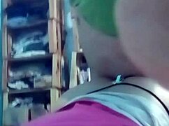 couple bent over in panties for doggystyle while filming on phone