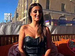 lylou glams, stunning french coquine, shows off big tits