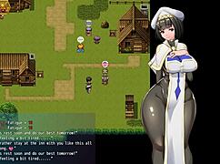 Nynfy priest hentai gameplay with anal blowjob and big tits