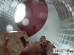 behind the scenes shower fun with christy and dahlia