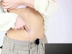 Asian navel sound fetish with japanese touch