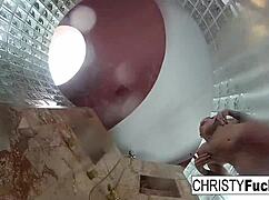 behind the scenes shower fun with christy and dahlia