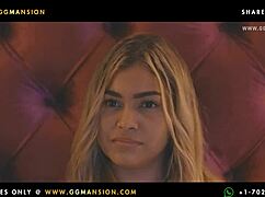 Blonde Babe Gives Blowjob To Black-Haired One Ggmansion