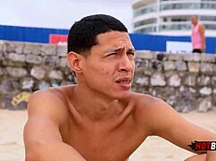 Fucking the naughty surfer's ass in POV.