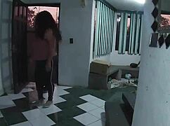 Meet neighbor on street, take her home for photos.