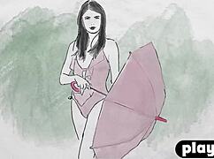 hilary c, the beautiful milf, POSES OUTDOOR and EXPOSES her perfect ass