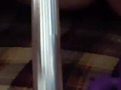 Riding dildo all the way