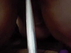 Riding dildo all the way