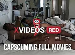 black milf massages her brown eye