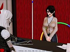 Harem hotel game episode 134 with anime characters