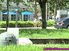 Inked lesbian amateurs pleasured with toys