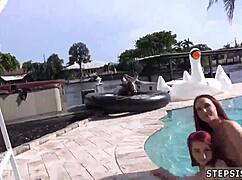 Tiny Blonde Teen 18+ Takes Anal Assfucking From Daddy In POV Hardcore