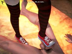 Hotel Transylvania - Mavis Dracula Delivers Shoejob and Footjob in 3D